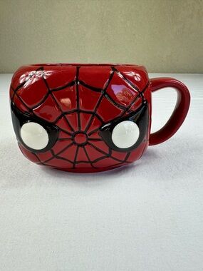 Funko Red and Black Spider-Web Ceramic Mug